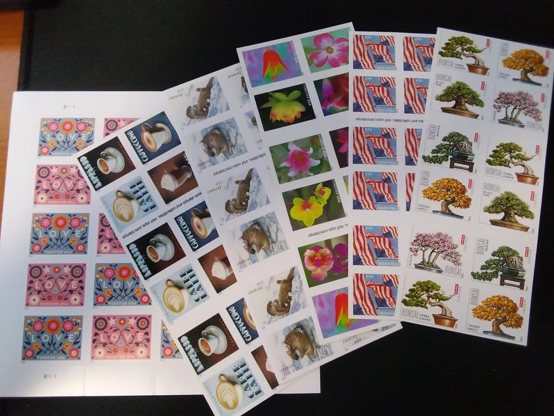 Mixed Lot of 1000 Forever Stamps (Sheets, Booklets, Coils Rolls) 1,000 Total