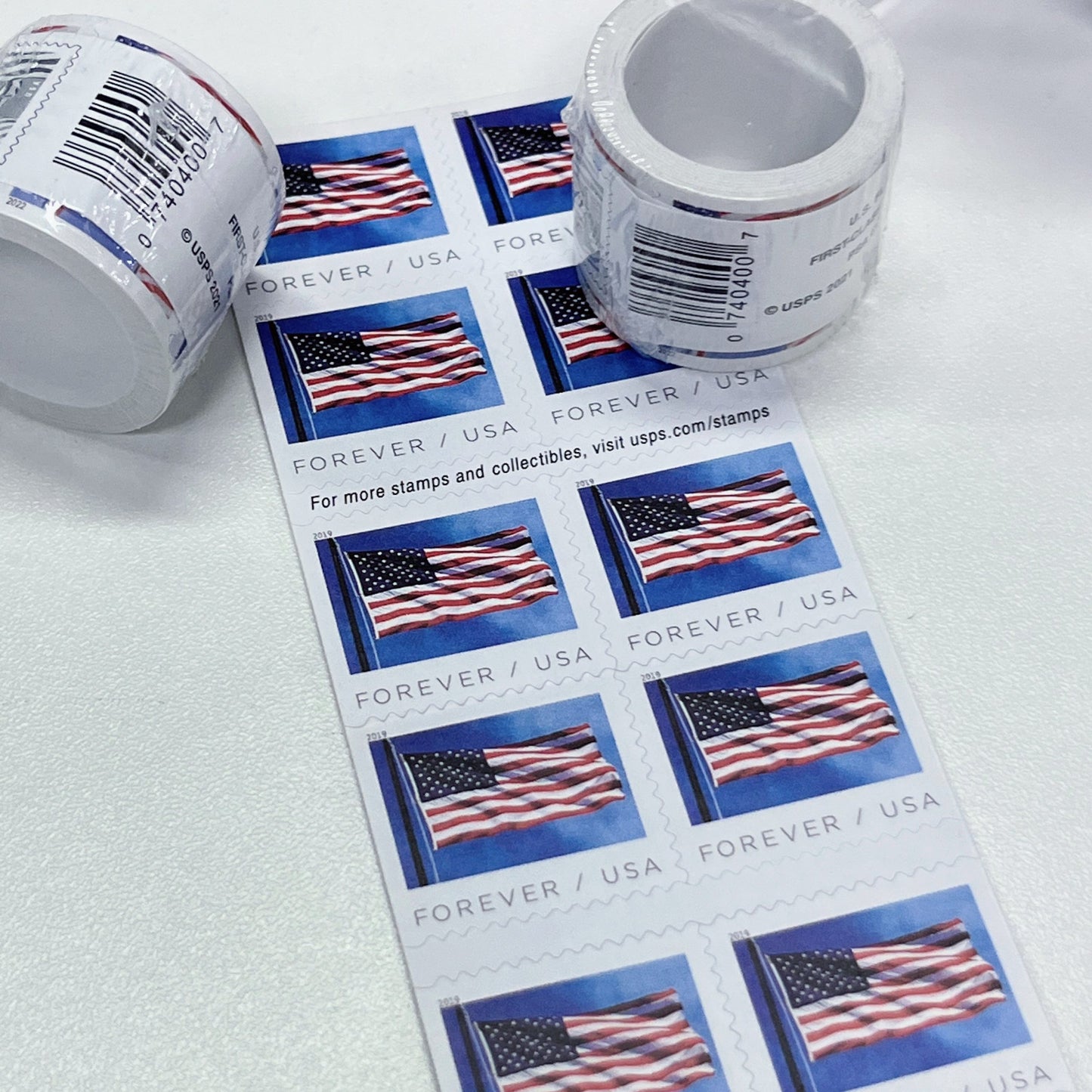 2019 Forever First Class Postage Stamps US Flag, Books of 20