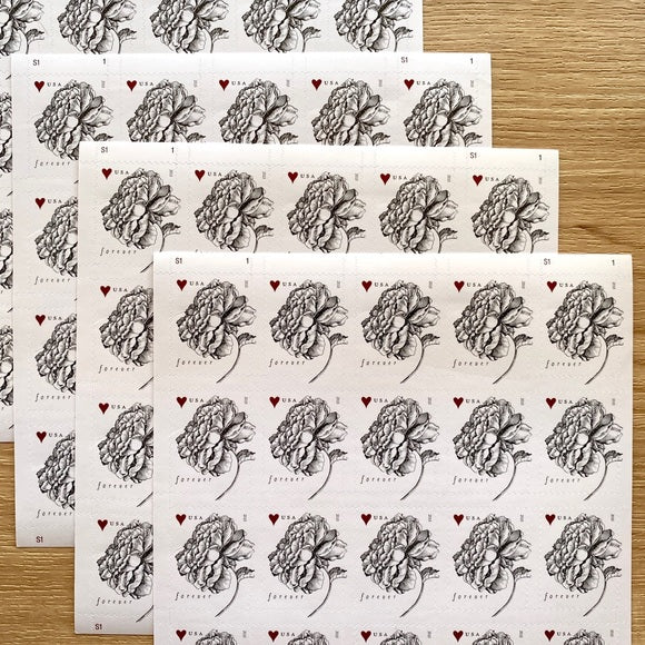 Vintage Rose Stamp Forever Stamps First Class sheets of 20