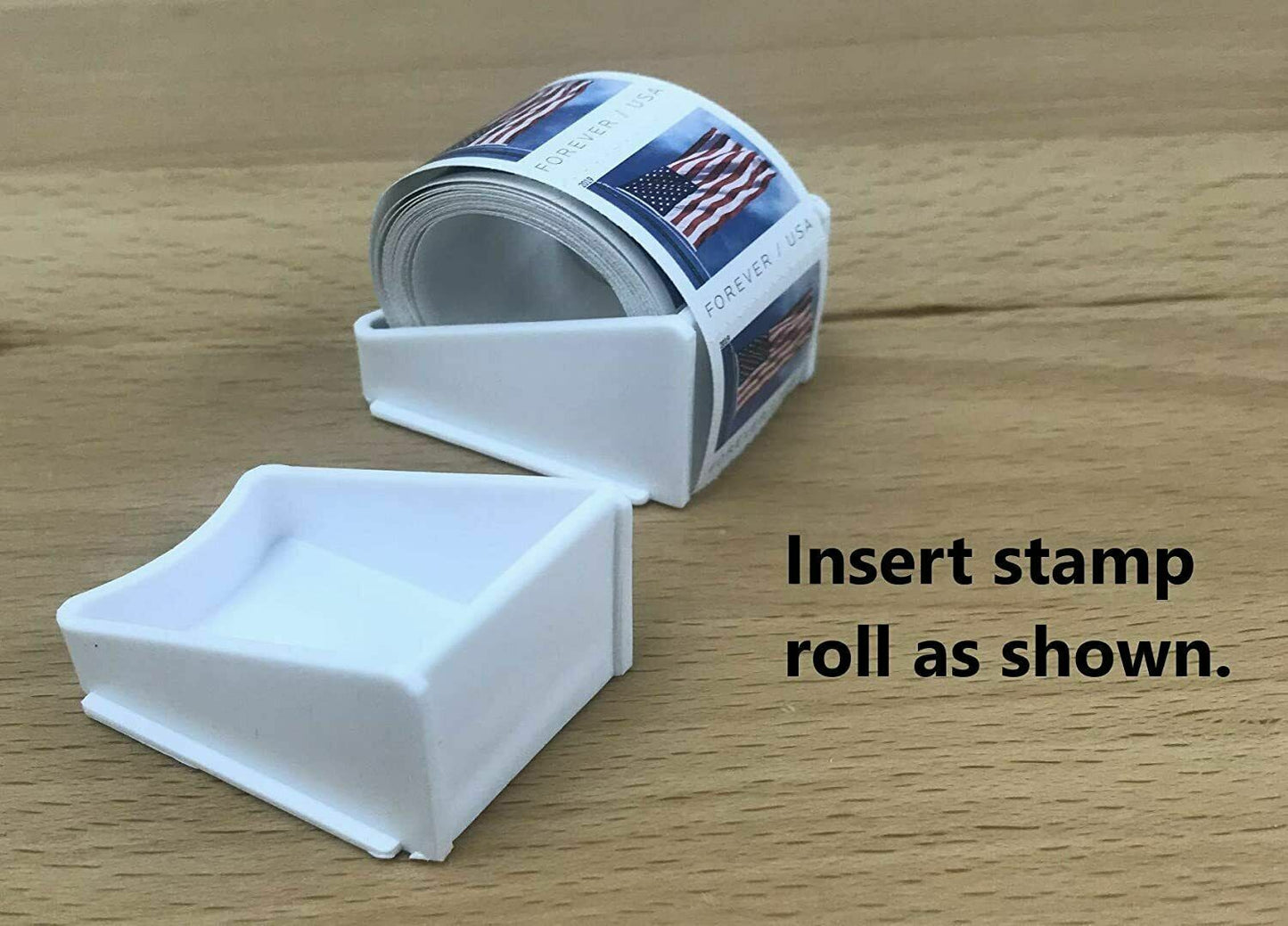 Stamp Roll Dispenser fits coil of 100 stamps