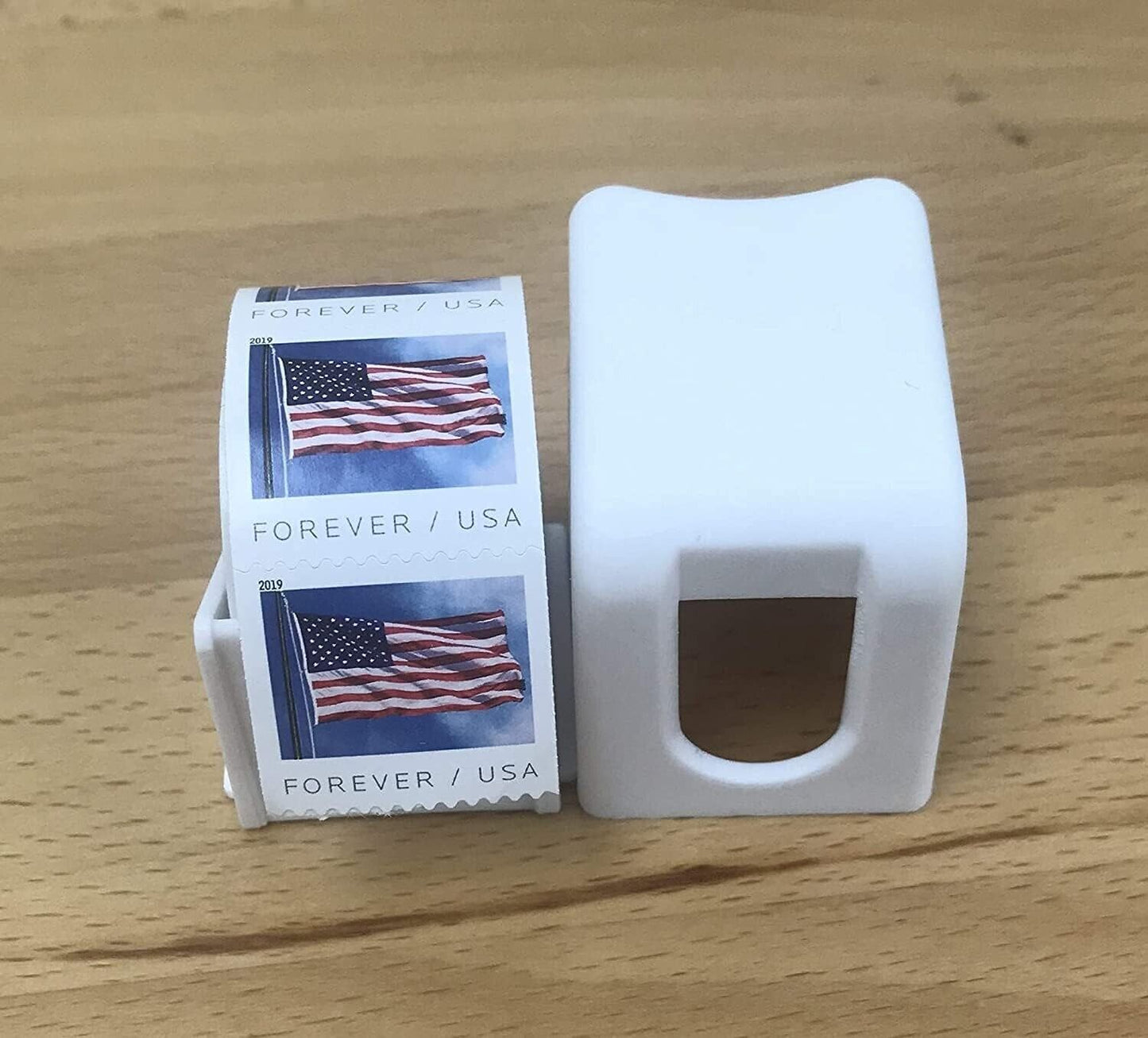 Stamp Roll Dispenser fits coil of 100 stamps